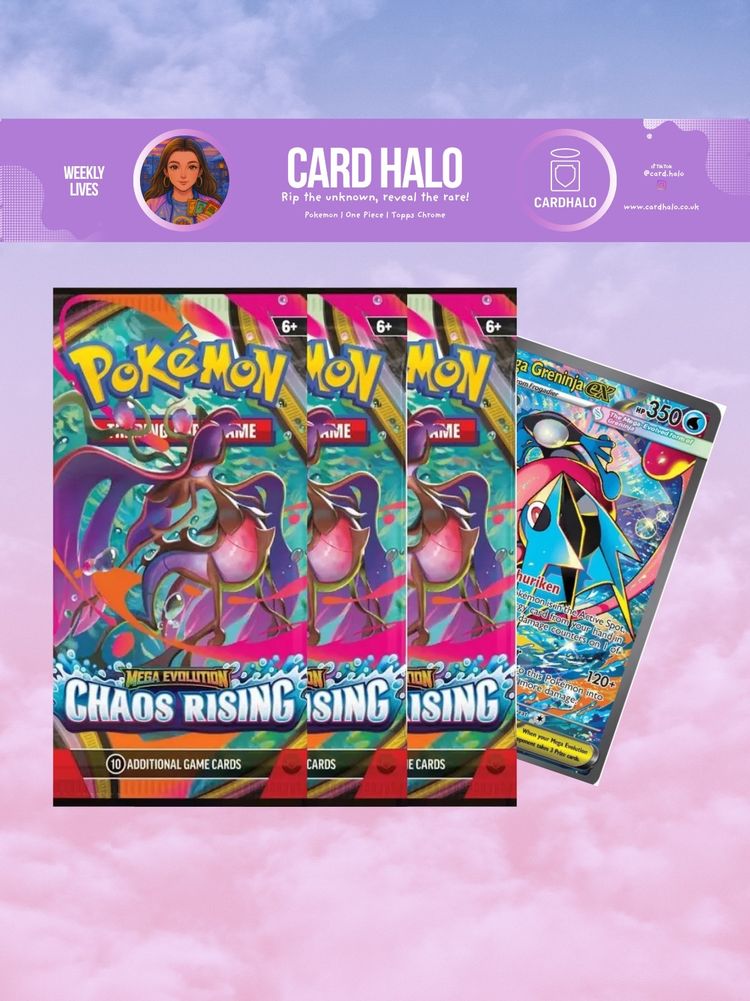 X3 Pokémon Chaos Rising Booster Packs